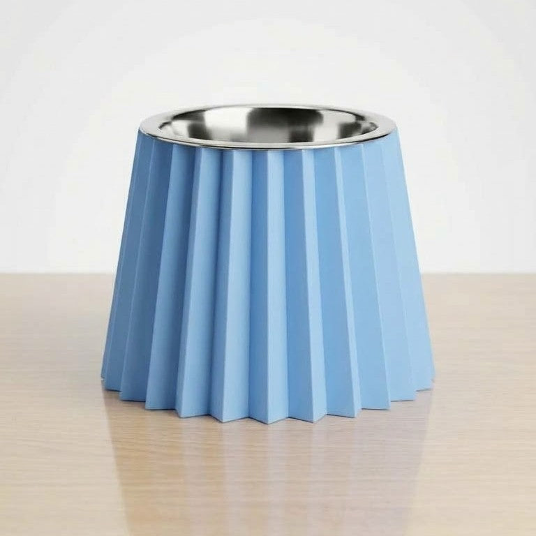 Gamelle La Plissée kaki pour chien et chat, inspirée du plissé haute couture